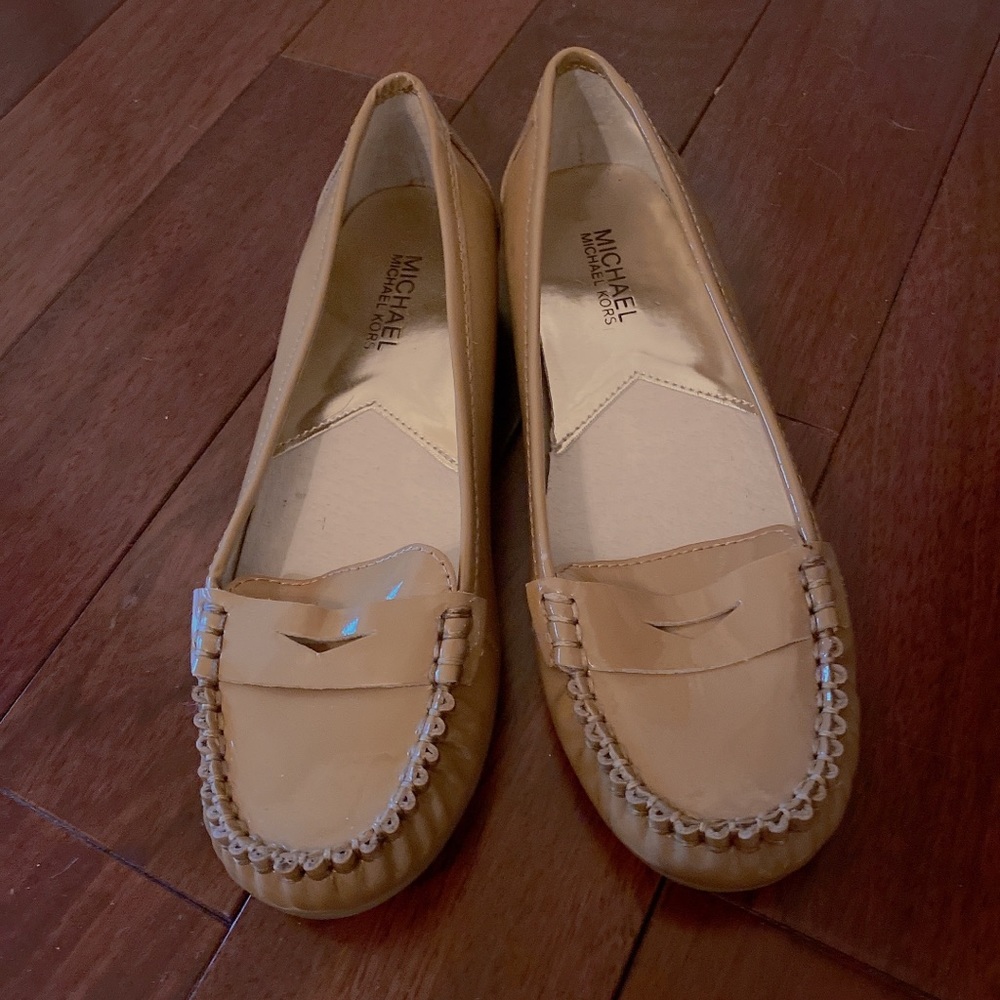 Michael Kors tan loafers